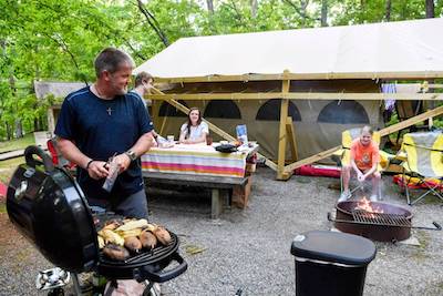Rethink the great outdoors at glamping campsites