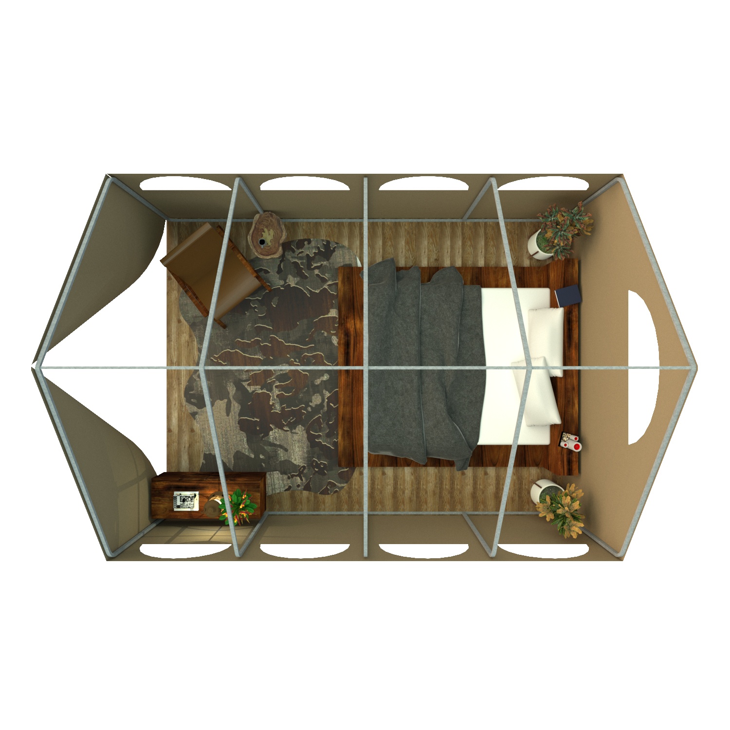 Wall Tent for glamping