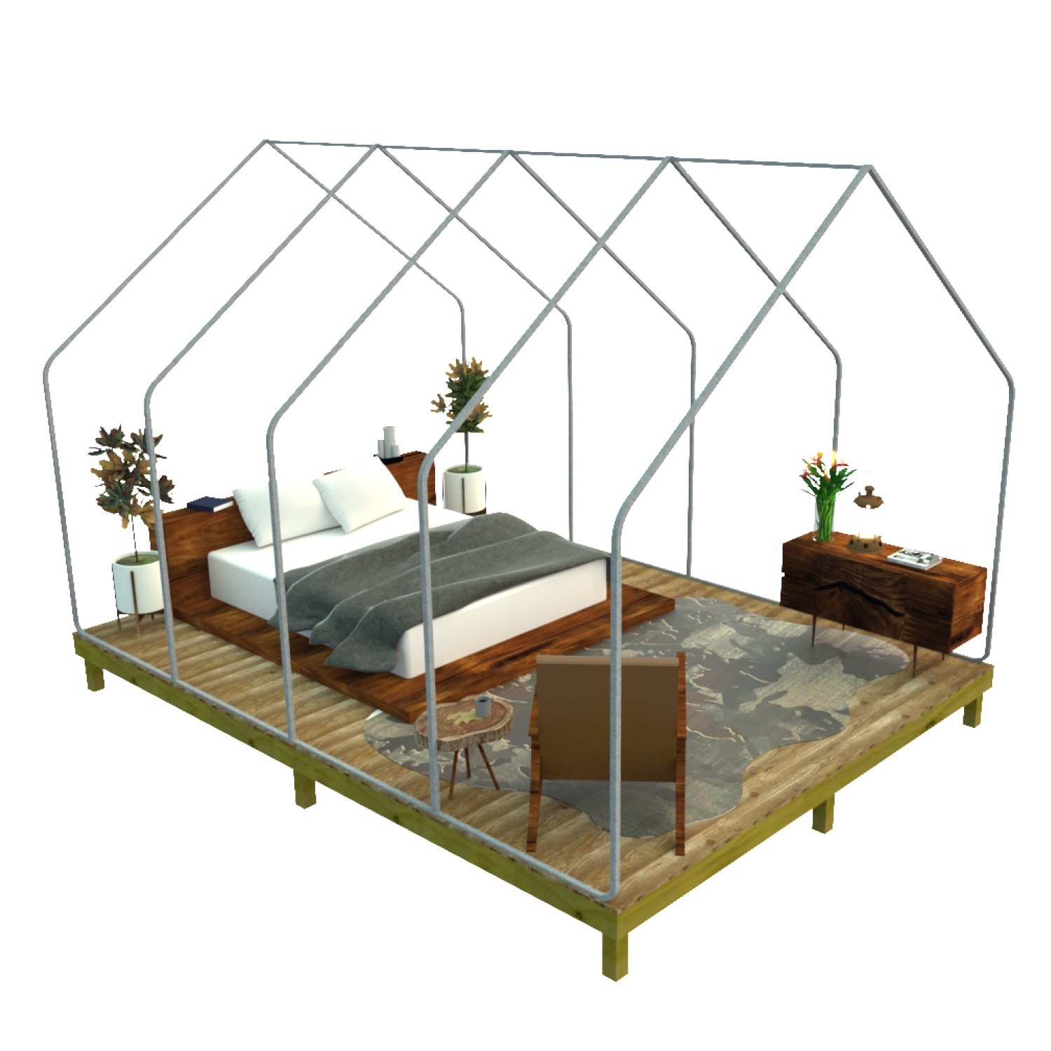 Wall Tent for glamping