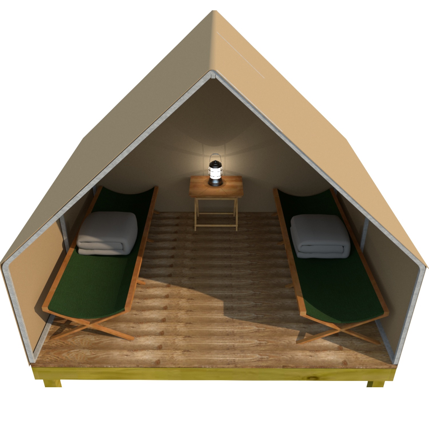 9070 scout tent layout with furniture