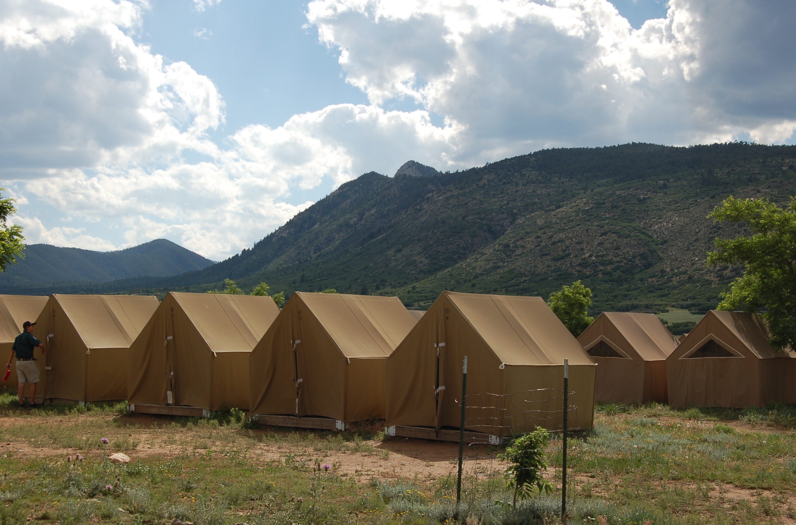 The Wall Tents at Philmont Basecamp